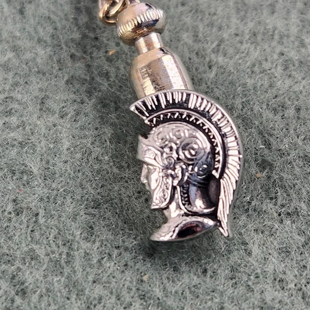 Spartan Roman Helmeted Warrior Vintage Tie Clip Pin‎ centurion gladiator soldier